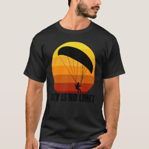 Camiseta O céu não é um limite para os parapente homens par