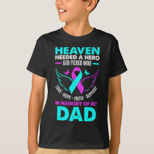 Camiseta O Céu Precisava De Herói Deus Pegou O Meu Pai Suic