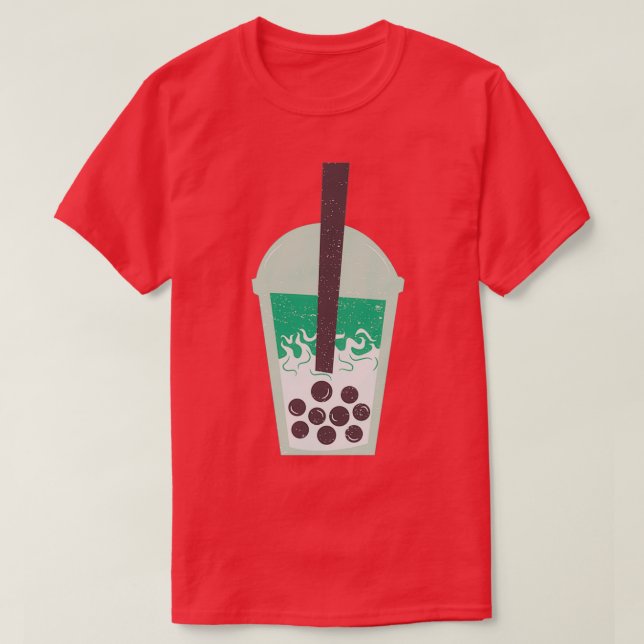 Camiseta O chá de leite ama a sua vida é a minha (Frente do Design)