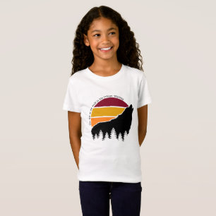 Camiseta O chão do lobo é seu refúgio Retro Sunset
