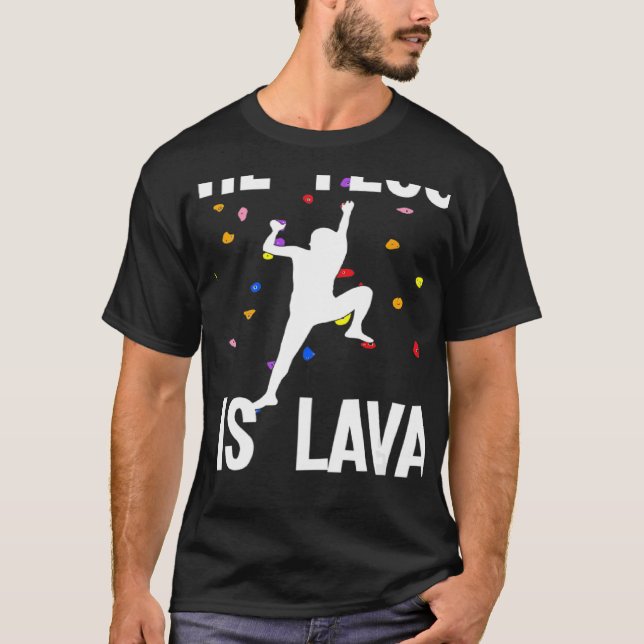 Camiseta O Chão É A Derrubada De Lava E Subindo (Frente)