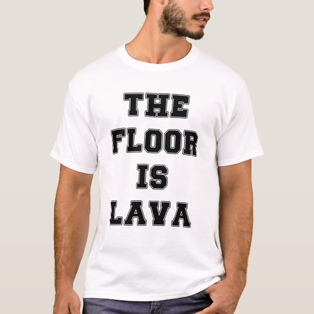 Camiseta O chão é lava (Frente)