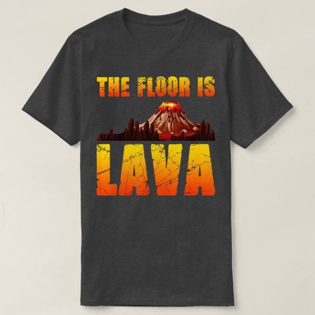 Camiseta O Chão É Lava Funny Pompeii Lava Campeonato M (Frente do Design)