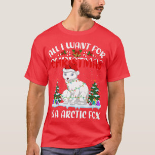 Camiseta O Chapéu De Noel Engraçado Que Tudo O Que Quero Pa