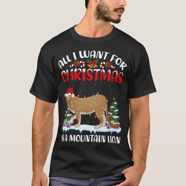 Camiseta O Chapéu De Noel Engraçado Que Tudo O Que Quero Pa (Frente)