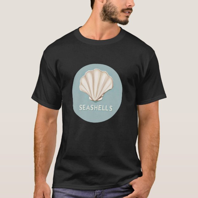 Camiseta O Charme da Concha para um Visual Náutico (Frente)