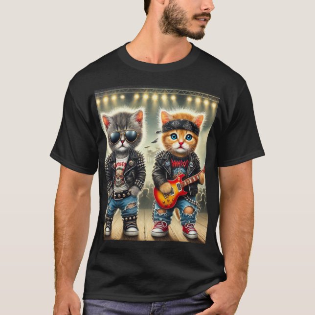 Camiseta "O Charme Felino: Guardiães de Mistérios e Assunto (Frente)