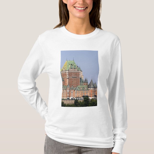 Camiseta O Chateau Frontenac na cidade de Quebec, Canadá. (Frente)