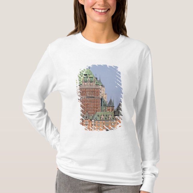 Camiseta O Chateau Frontenac na cidade de Quebec, Canadá. (Frente)