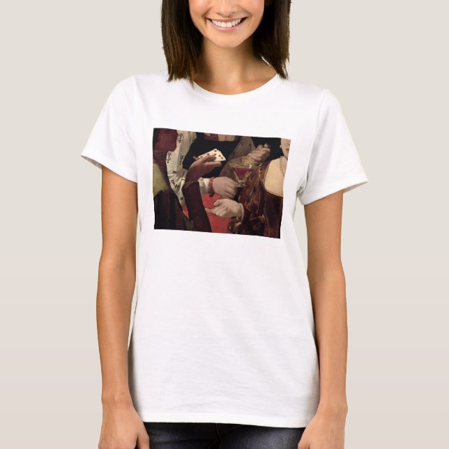 Camiseta O Cheat com o Ás dos Diamantes, detalhes do (Frente)