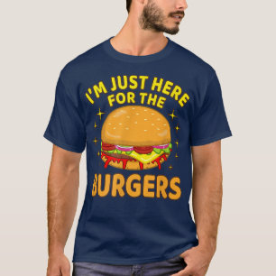 Camiseta O Cheeseburger dos Hambúrgueres Estou aqui para Ha