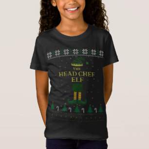 Camiseta O Chef Chefe Elf Matando Família Feia Natal S
