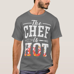 Camiseta O Chef É Mestre De Cozinhar Quente Que Cozinha Org