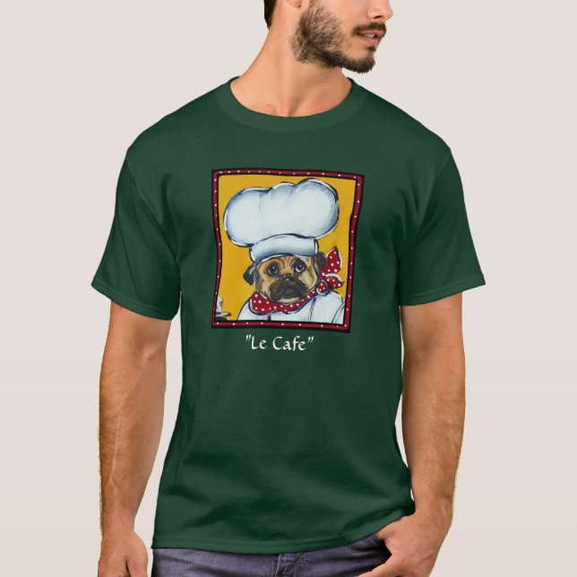 Camiseta O Chef Pug (Frente)