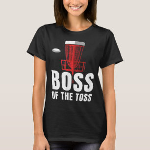 Camiseta O Chefe do Golf Disco Toss Engraçado Frisbee Vinta