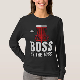 Camiseta O Chefe do Golf Disco Toss Engraçado Frisbee Vinta
