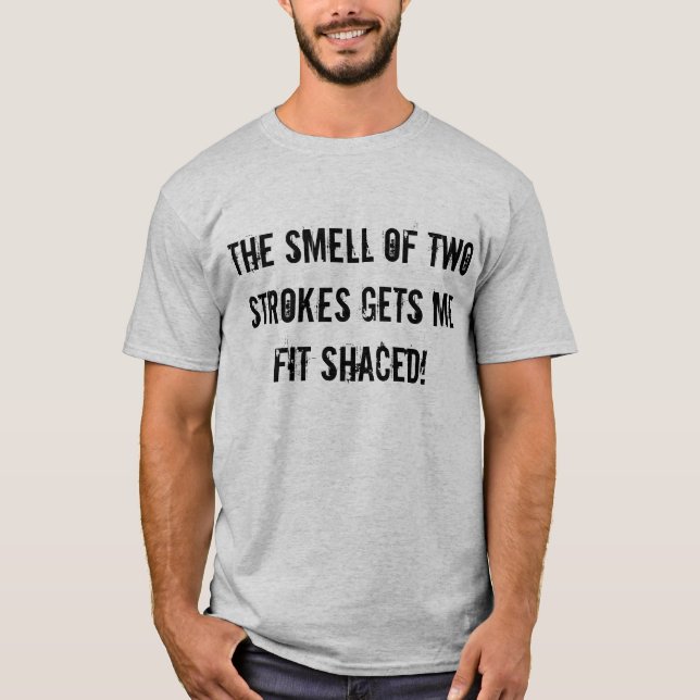 Camiseta "O cheiro t-shirt de Sledders.com de dois cursos" (Frente)