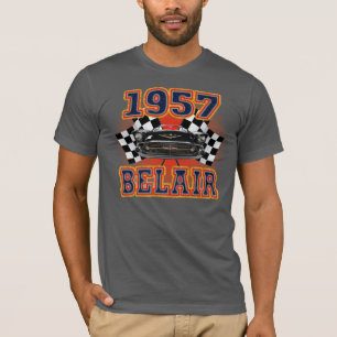 Camiseta O Chevy 1957 dos homens Belair