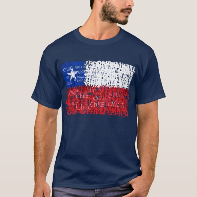 Camiseta O Chile Textual (Frente)
