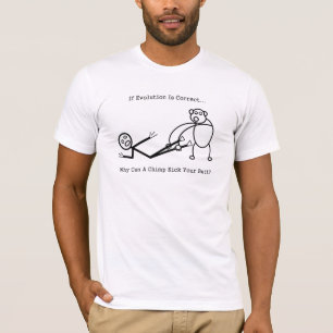 Camiseta O chimpanzé Verses o homem