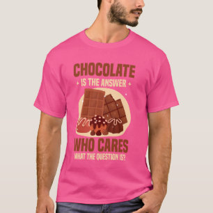 Camiseta O Chocolate Engraçado É O Pão De Chocolate De Resp