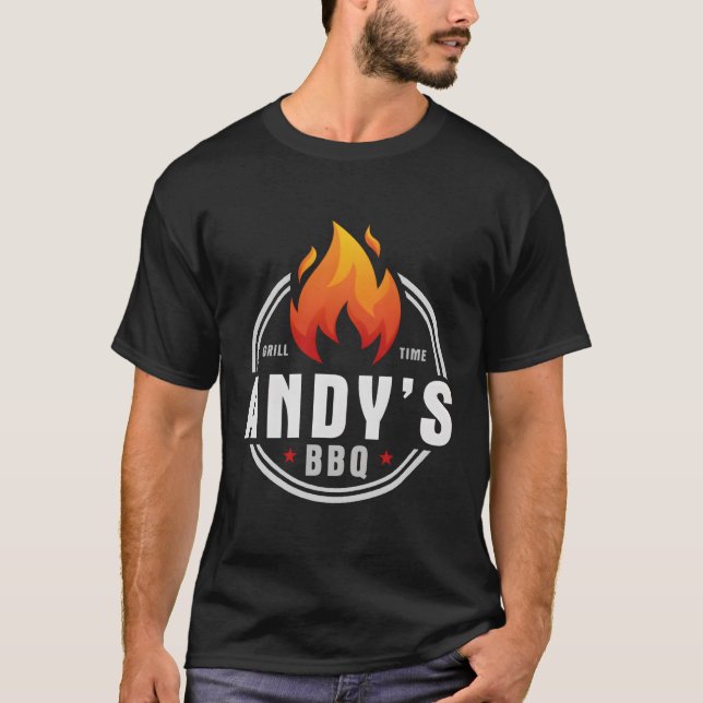 Camiseta O Churrasco Do Andy (Frente)