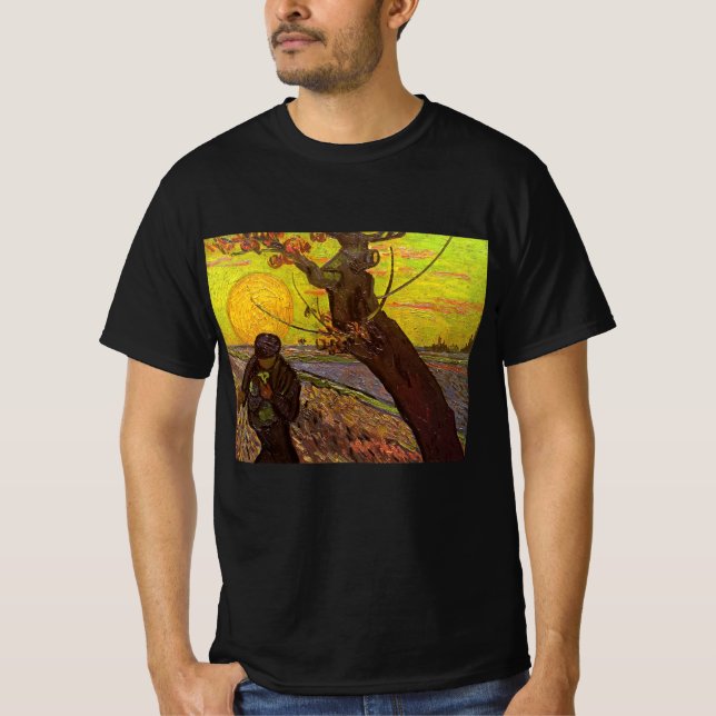 Camiseta O chuveiro de Vincent van Gogh (Frente)