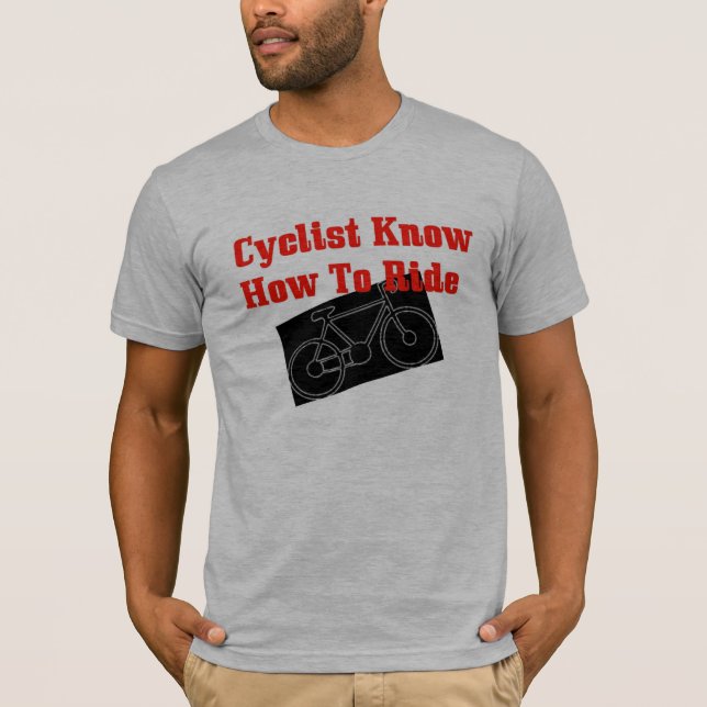 Camiseta O ciclista sabe montar (Frente)