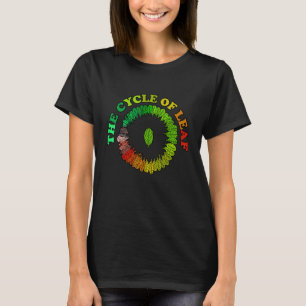 Camiseta O Ciclo De Folha Colorida Deixa O Lazer Natural