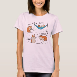 Camiseta O ciclo de vida de um porquinho-da-índia
