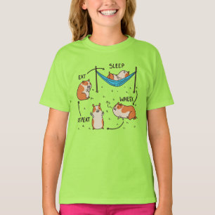 Camiseta O ciclo de vida de um porquinho-da-índia