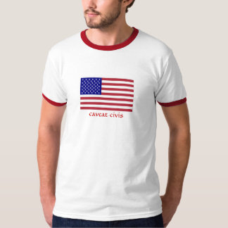 Camiseta O cidadão Beware - nossa democracia foi vendida