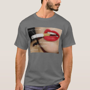 Camiseta O cigarro apocalíptico do mundo primeiro e últim