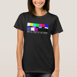 Camiseta O Cinematógrafo Engraçado Pun Vamos consertá-lo no