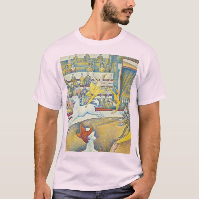 Camiseta O Circo, Le Cirque, 1891, de Georges Seurat (Frente)