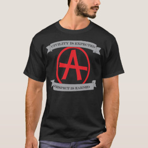 Camiseta O civismo é esperado, respeito é ganhado