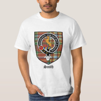 Camiseta O clã de Smith Crest o Tartan do crachá