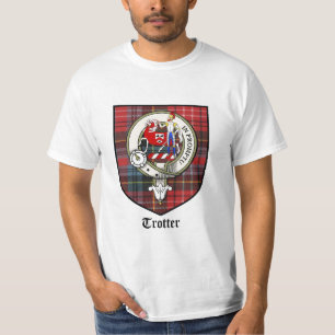 Camiseta O clã do trotador Crest o Tartan do crachá