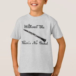 Camiseta O clarinete caçoa' o T básico de Hanes Tagless