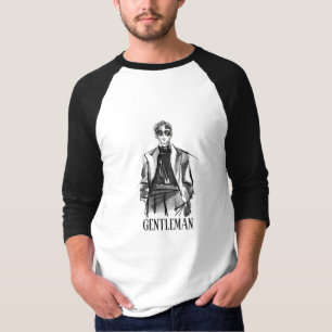 Camiseta O Clássico Cavalheiro-Na moda Gráfico T-Shirt