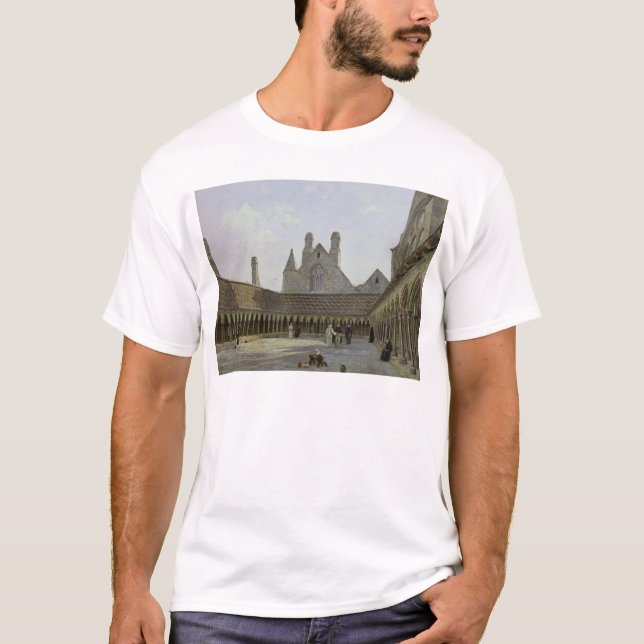 Camiseta O claustro do Saint-Michel de Mont (Frente)