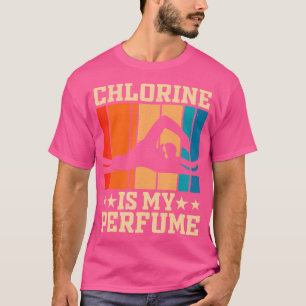 Camiseta O Cloro É A Minha Natação Engraçada E Engraçada Sw