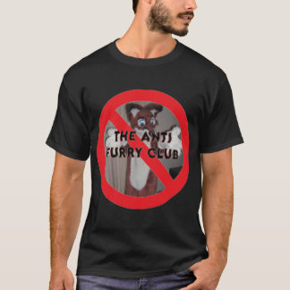 Camiseta O clube anti-furry meme engraçadinho