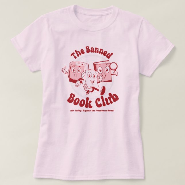 Camiseta O Clube de Livros Banidos (Frente do Design)