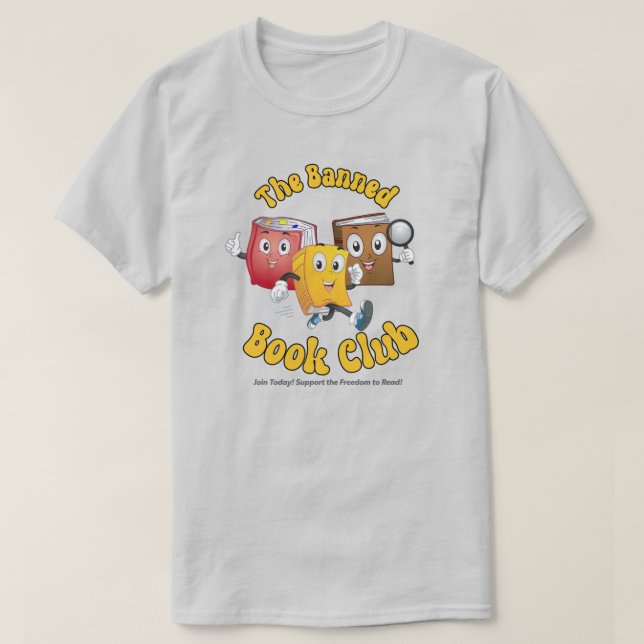 Camiseta O Clube de Livros Banidos (Frente do Design)