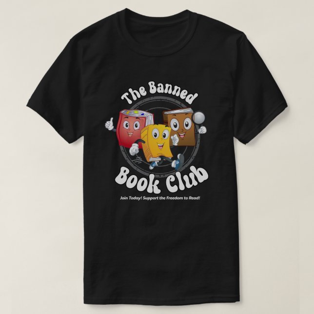 Camiseta O Clube de Livros Banidos (Frente do Design)