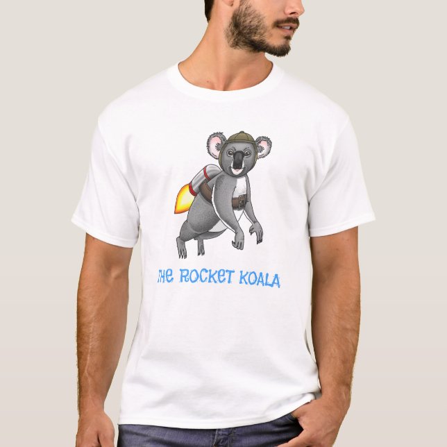 Camiseta O Coala Foguete (Frente)