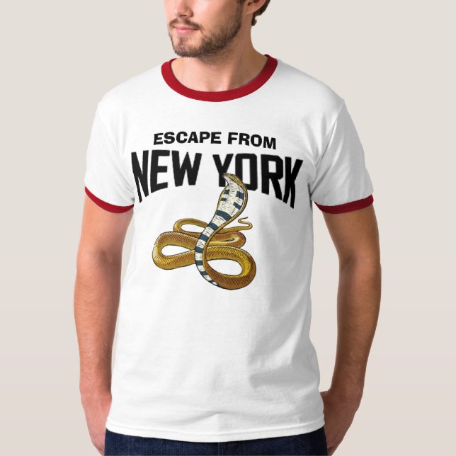Camiseta O cobra escapa do tshirt de New York (Frente)