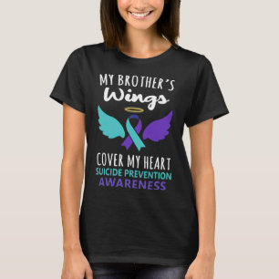 Camiseta O Cobrir do Coração do Coração do Meu Irmão Sensib