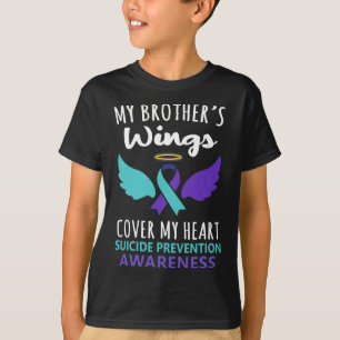 Camiseta O Cobrir do Coração do Coração do Meu Irmão Sensib